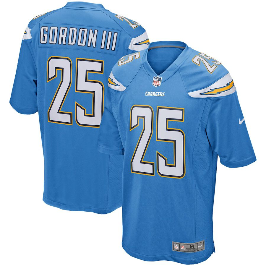 Men Los Angeles Chargers 25 Melvin Gordon Nike Powder Blue Game Player NFL Jersey